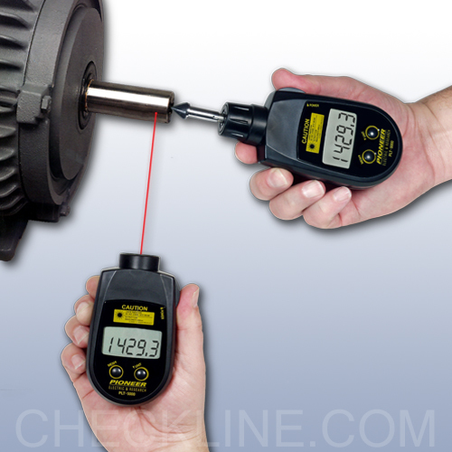 6.0-20,000 Contact PLT-5000 Handheld Laser Tachometer Non-Contact; 6.0-99,999 Range 