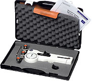 The DX2 tension meter is supplied in a fitted carrying case