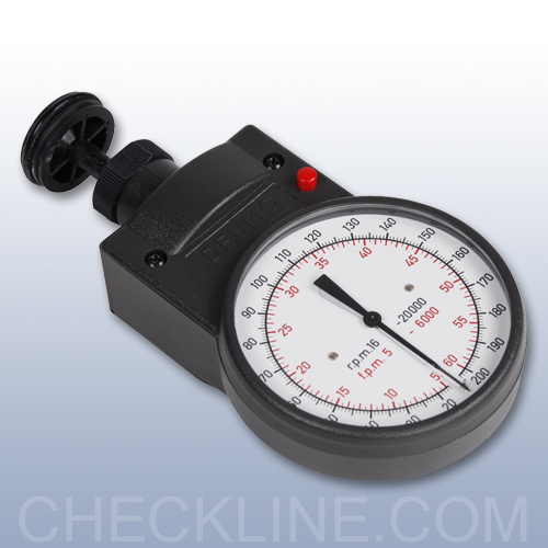 MT-500 - Mechanical Hand-Held Tachometer, complete kit - DEUMO 2  <b>(Feet/Min version)</b>