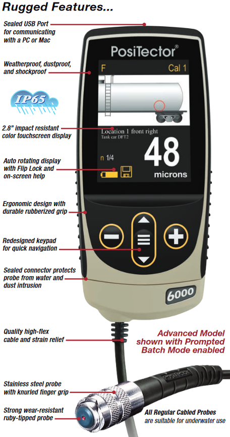 PosiTector 6000 Coating Thickness Gauge - Defelsko