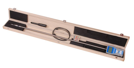 BLL Wood Chip Moisture Meter is supplied in wooden case