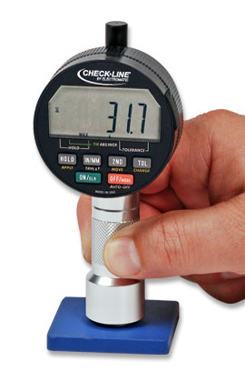 DD-100-A - Type A Digital Durometer for Soft rubber, plastics and