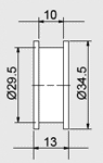 Code B10 Roller Dimensional Drawing