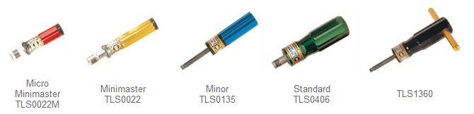 TLS Torque limiting screwdriver model line up