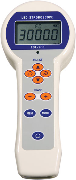 esl-200-LED Stroboscope menu