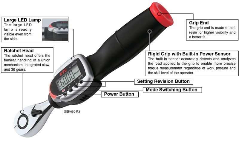 GEK Digital Adjustable Torque Wrench - Imada Inc.