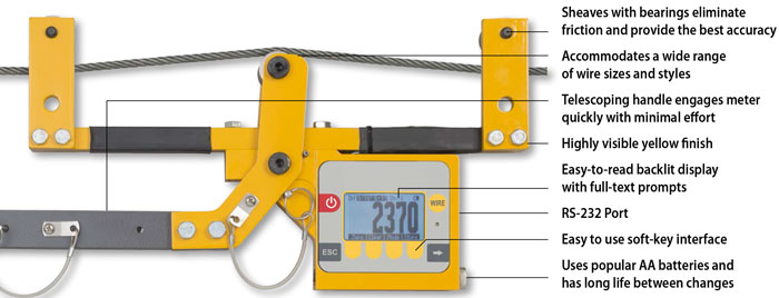 cable tension meter features