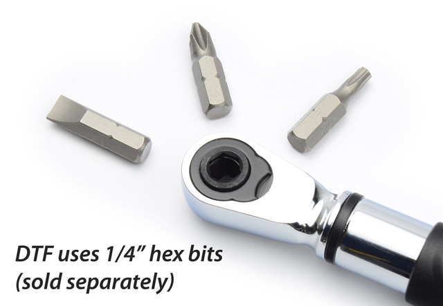 DTF has a 1/4 in Female Hex Drive