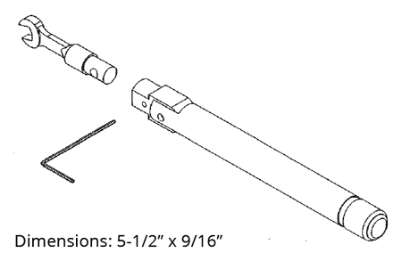 Mountz 068106 Torque Wrench Head Open End 5/16 For TBIH