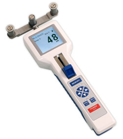 DTXB handheld tension meter for measuring all kinds of tapes and bands, such as textile ribbon, films, foils, fiber bunches etc.
