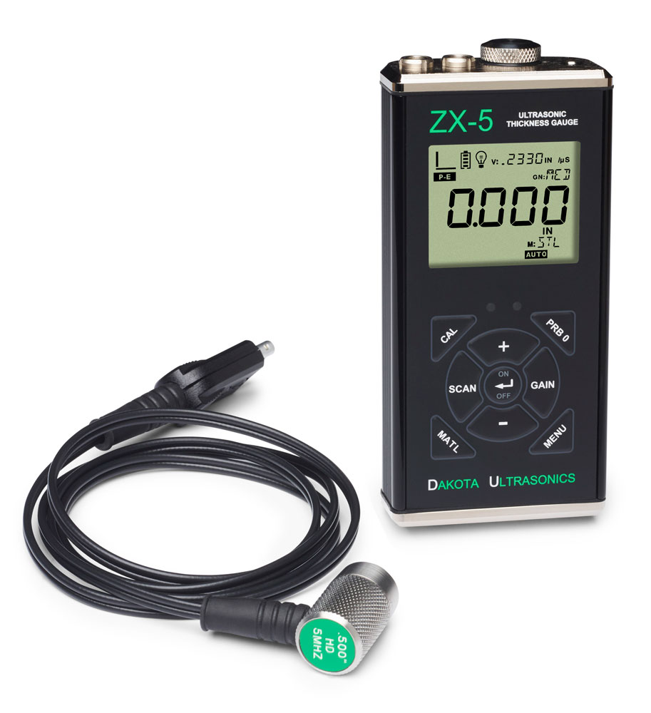 ZX-5 Ultrasonic Wall Thickness Gauge with Single-Value USB Output 