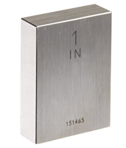 Value Collection 1 Inch NIST Tracea... Grade AS-1 Steel Gage Block Rectangular 