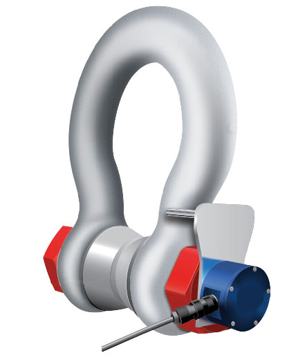 Wired Loadshackles, Shackle load cells