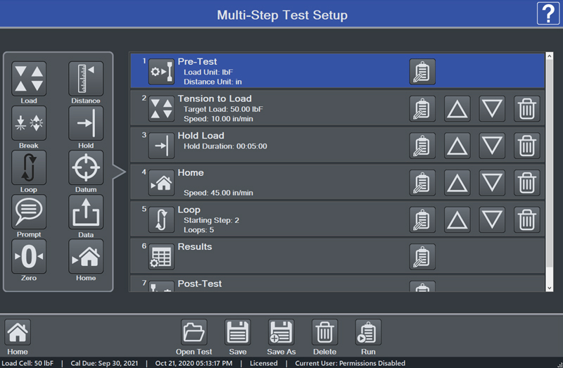 Multi-step tests