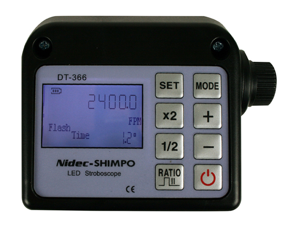 SHIMPO ST-1100 LED Stroboscope, 60 to 40,000 rpm