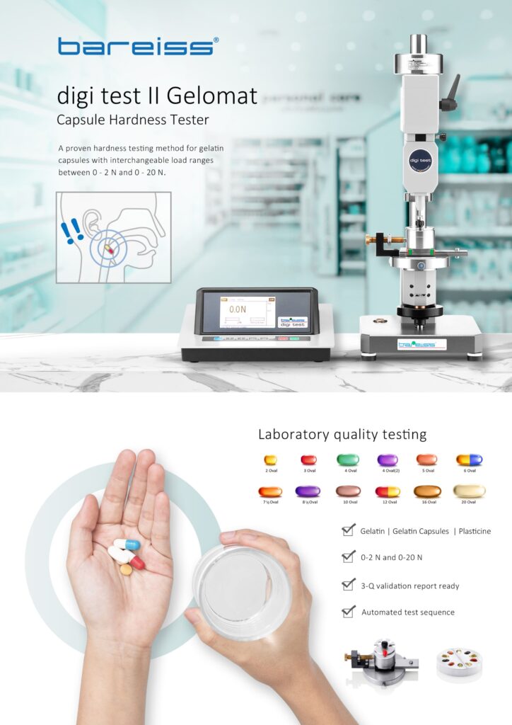 GELOMAT Automatic Capsule Hardness Tester