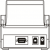 TX-110 Dot-Matrix Serial Printer Rear View